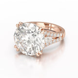 12.72 CT Round Cut Solitaire Lab Diamond Ring