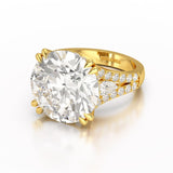 12.72 CT Round Cut Solitaire Lab Diamond Ring