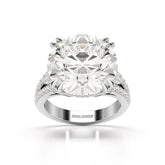 12.75 CT Round Cut Solitaire Lab Diamond Ring Jama Jewels