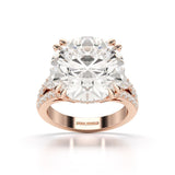 12.72 CT Round Cut Solitaire Lab Diamond Ring