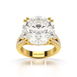 12.72 CT Round Cut Solitaire Lab Diamond Ring