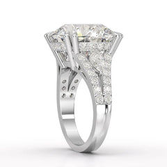 12.75 CT Round Cut Solitaire Lab Diamond Ring Jama Jewels