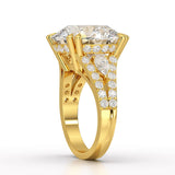 12.72 CT Round Cut Solitaire Lab Diamond Ring