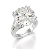 12.72 CT Round Cut Solitaire Lab Diamond Ring