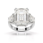 13.49 CT Emerald Cut Lab Diamond Ring