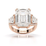 13.49 CT Emerald Cut Lab Diamond Ring