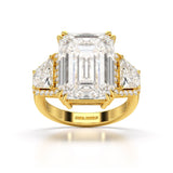 13.49 CT Emerald Cut Lab Diamond Ring