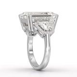 13.49 CT Emerald Cut Lab Diamond Ring