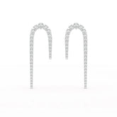 14.26 CT Round Cut Lab Diamond Drop Earrings
