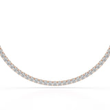 15.86 CT Round Brilliant Riviere Lab Diamond Necklace