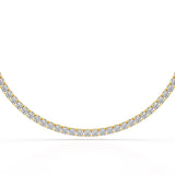15.86 CT Round Brilliant Riviere Lab Diamond Necklace