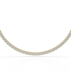 15.86 CT Round Brilliant Riviere Lab Diamond Necklace