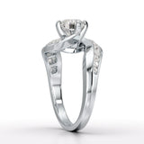 Lab Diamond Twist Design 1.61 CT Engagement Ring - Jama Jewels