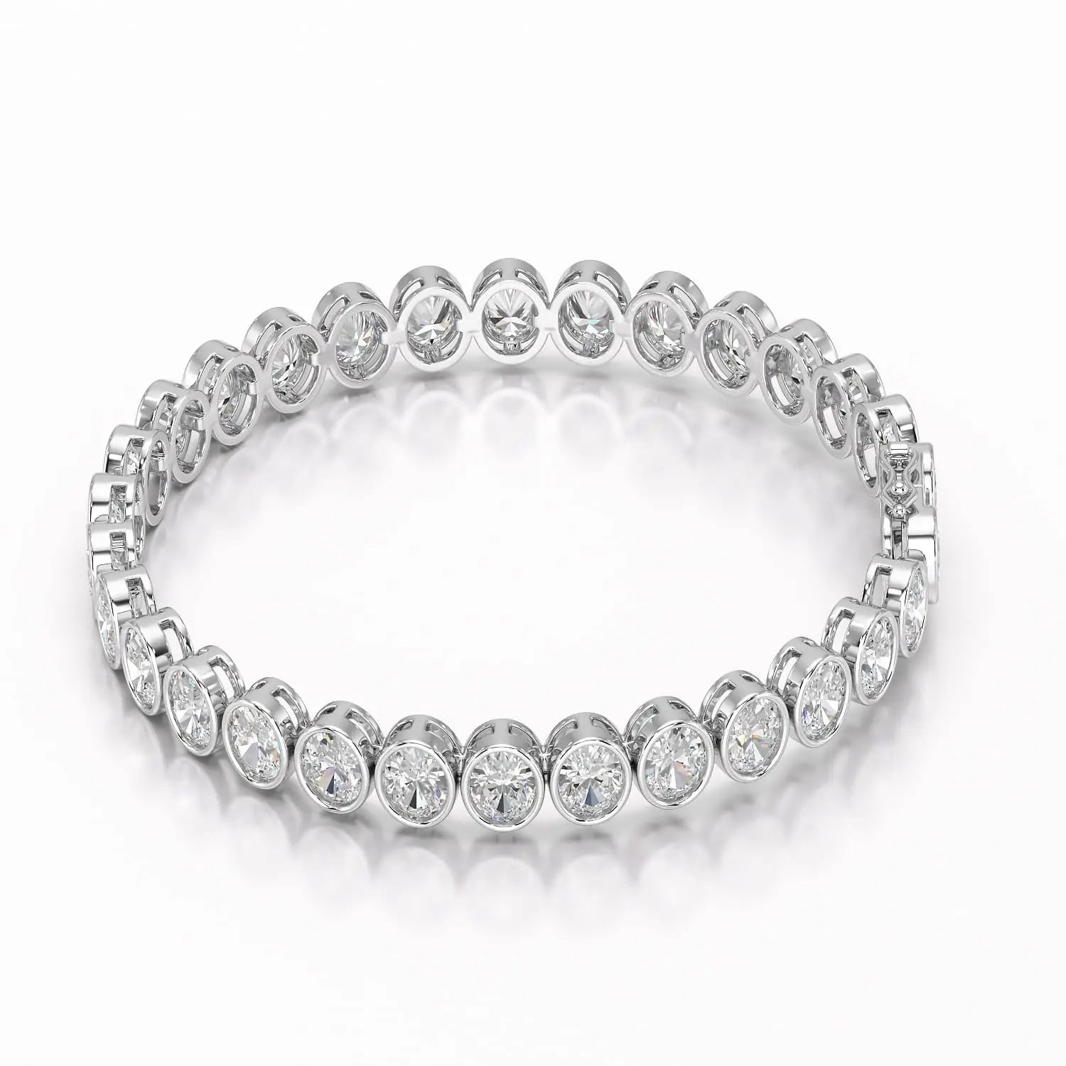 16 CT Lab Diamond Oval Cut Tennis Bracelet Jama Jewels