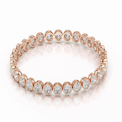 16 CT Lab Diamond Oval Cut Tennis Bracelet Jama Jewels