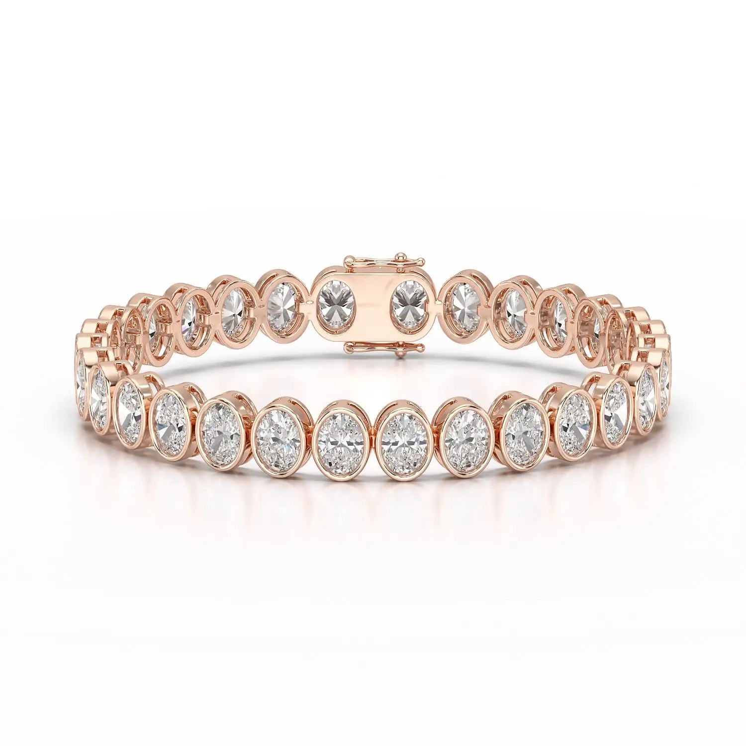 16 CT Lab Diamond Oval Cut Tennis Bracelet Jama Jewels