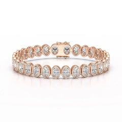 16 CT Lab Diamond Oval Cut Tennis Bracelet Jama Jewels