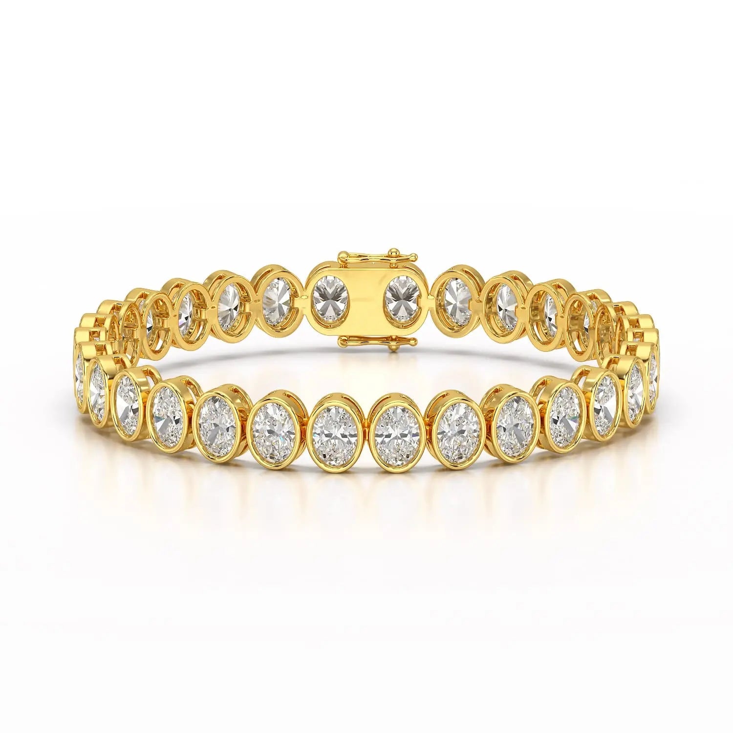 16 CT Lab Diamond Oval Cut Tennis Bracelet Jama Jewels