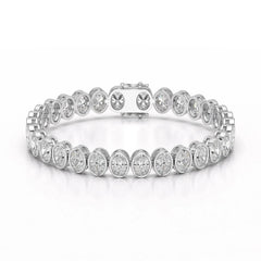16 CT Lab Diamond Oval Cut Tennis Bracelet Jama Jewels