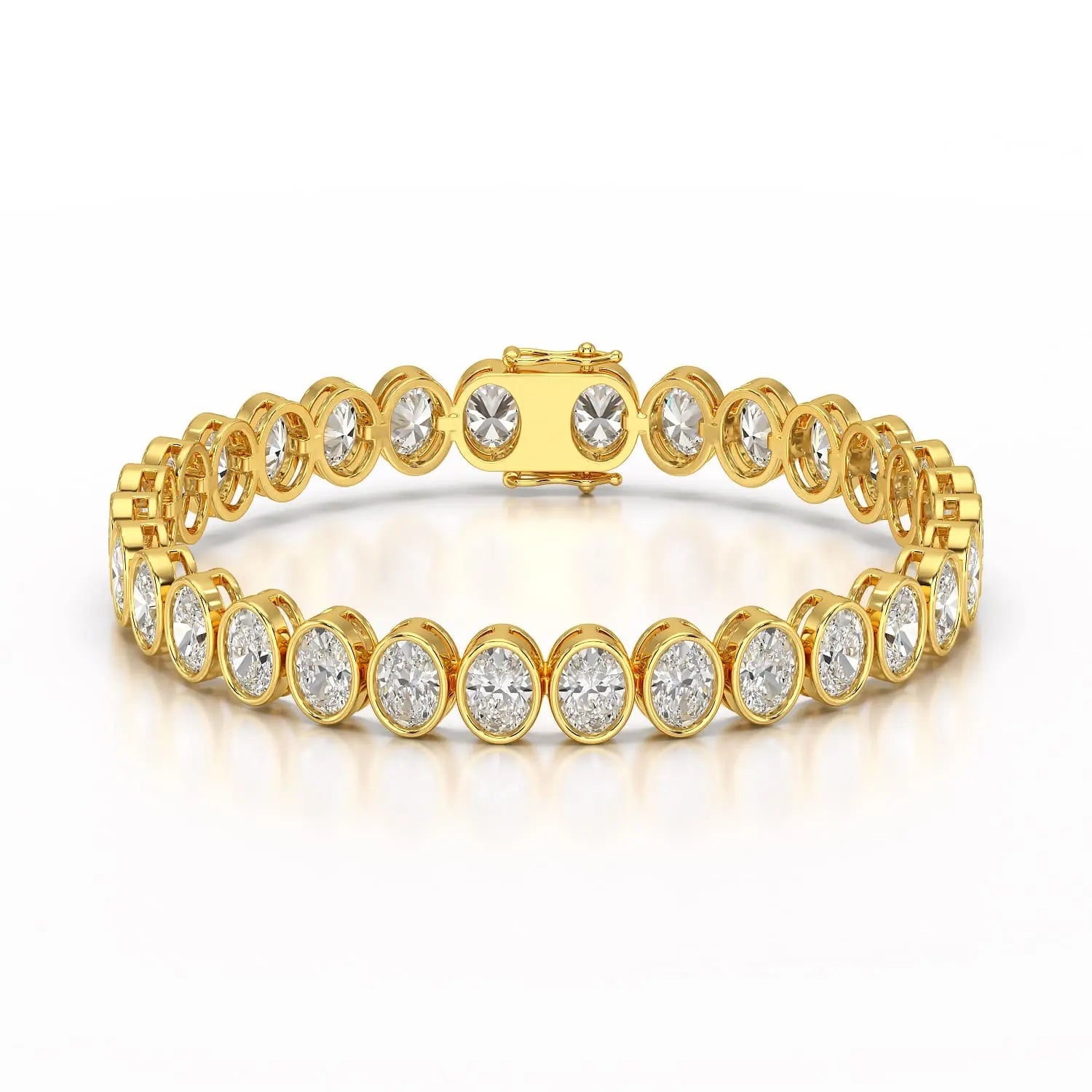 16 CT Lab Diamond Oval Cut Tennis Bracelet Jama Jewels