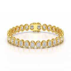 16 CT Lab Diamond Oval Cut Tennis Bracelet Jama Jewels