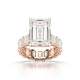 18.42 CT Emerald Cut Lab Diamond Solitaire Ring