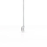 1 CT Emerald Cut Lab Grown Diamond Solitaire Pendant