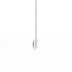 1 CT Emerald Cut Lab Grown Diamond Solitaire Pendant