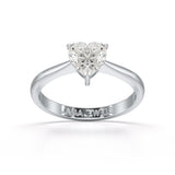 1 Ct Heart Shaped Solitaire Lab Diamond Ring