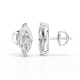 1 CT Marquise Stud Lab Diamond Earrings