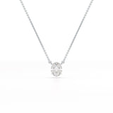 1 CT Oval Lab Grown Diamond Solitaire Pendant