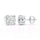 1 Carat Studs Lab Diamond Round Earrings
