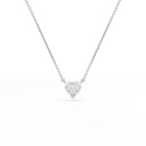 1 Ct Lab Grown Diamond Heart Pendant
