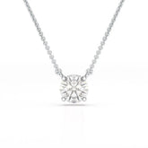 1 Carat Round Solitaire Lab Grown Diamond Pendant