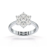 1 Carat Round Cut Lab Diamond Ring