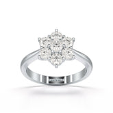 1 Carat Round Cut Lab Diamond Ring