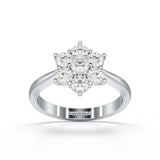 1 Carat Round Cut Lab Diamond Ring