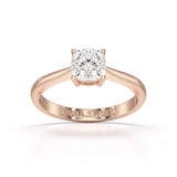 1 CT Cushion Cut Lab Diamond Solitaire Ring