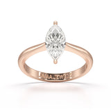 1 CT Marquise Cut Lab Diamond Solitaire Engagement Ring