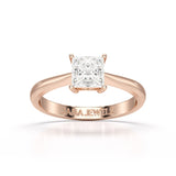 1 CT Princess Cut Solitaire Lab Diamond Engagement Ring