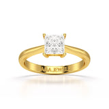 1 CT Princess Cut Solitaire Lab Diamond Engagement Ring