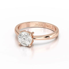 1 CT Round Cut Solitaire Lab Diamond Ring Jama Jewels
