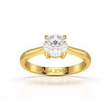 1 CT Round Cut Solitaire Lab Diamond Ring