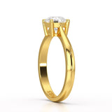 1 CT Round Cut Solitaire Lab Diamond Ring