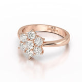 1 CT Round Cut Lab Diamond Ring