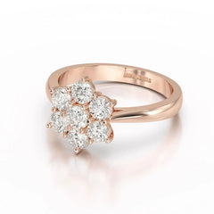 1 Carat Round Cut Lab Diamond Ring Jama Jewels