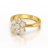 1 CT Round Cut Lab Diamond Ring