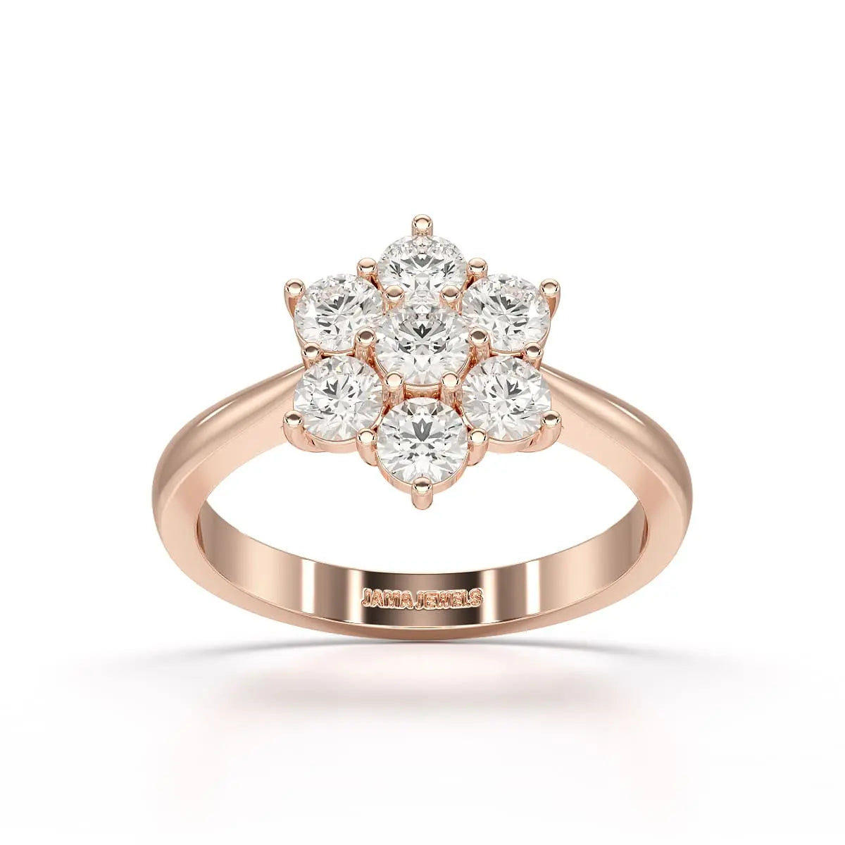 1 Carat Round Cut Lab Diamond Ring Jama Jewels