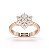 1 CT Round Cut Lab Diamond Ring