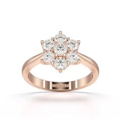 1 Carat Round Cut Lab Diamond Ring Jama Jewels